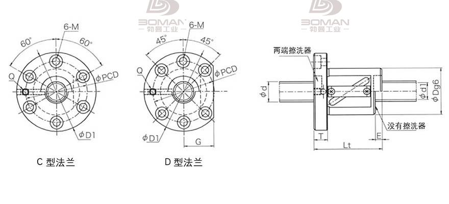 KURODA GR5016ES-DAPR 黑田精工丝杆规格说明