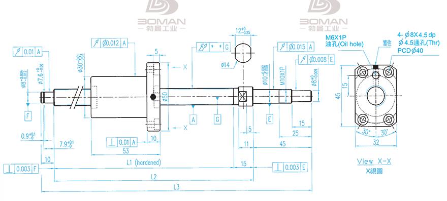 TBI XSVR01210B1DGC5-230-P1 tbi滚珠丝杆型号规格讲解