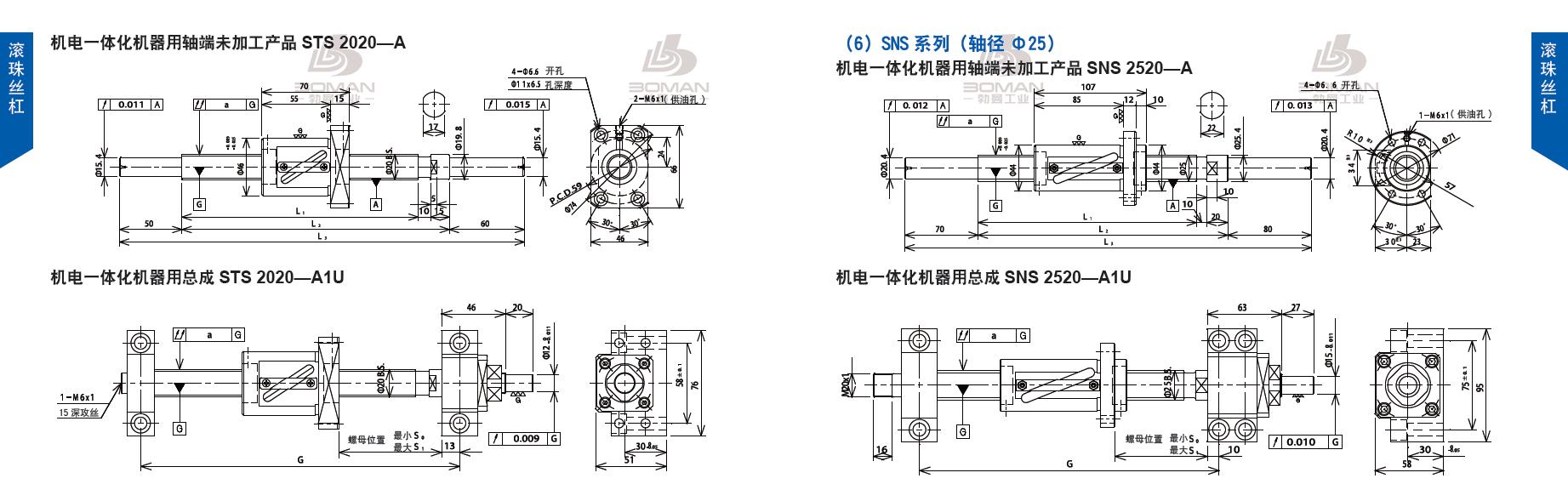 TSUBAKI STS2020-420C5-A1U 椿本tsubaki电动高速丝杆